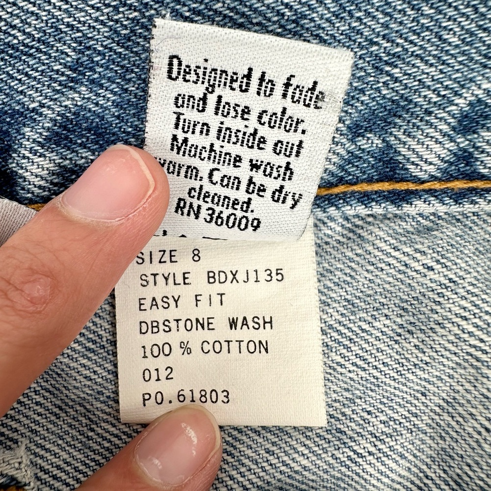Vintage Calvin Klein Women's High Rise Easy Fit Jeans Size 8 BDXJ135 Made In USA - Picture 10 of 10